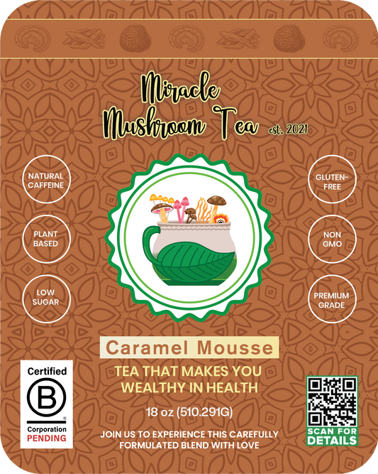 Miracle Mushroom Tea (Caramel Mousse) 30-50day supply